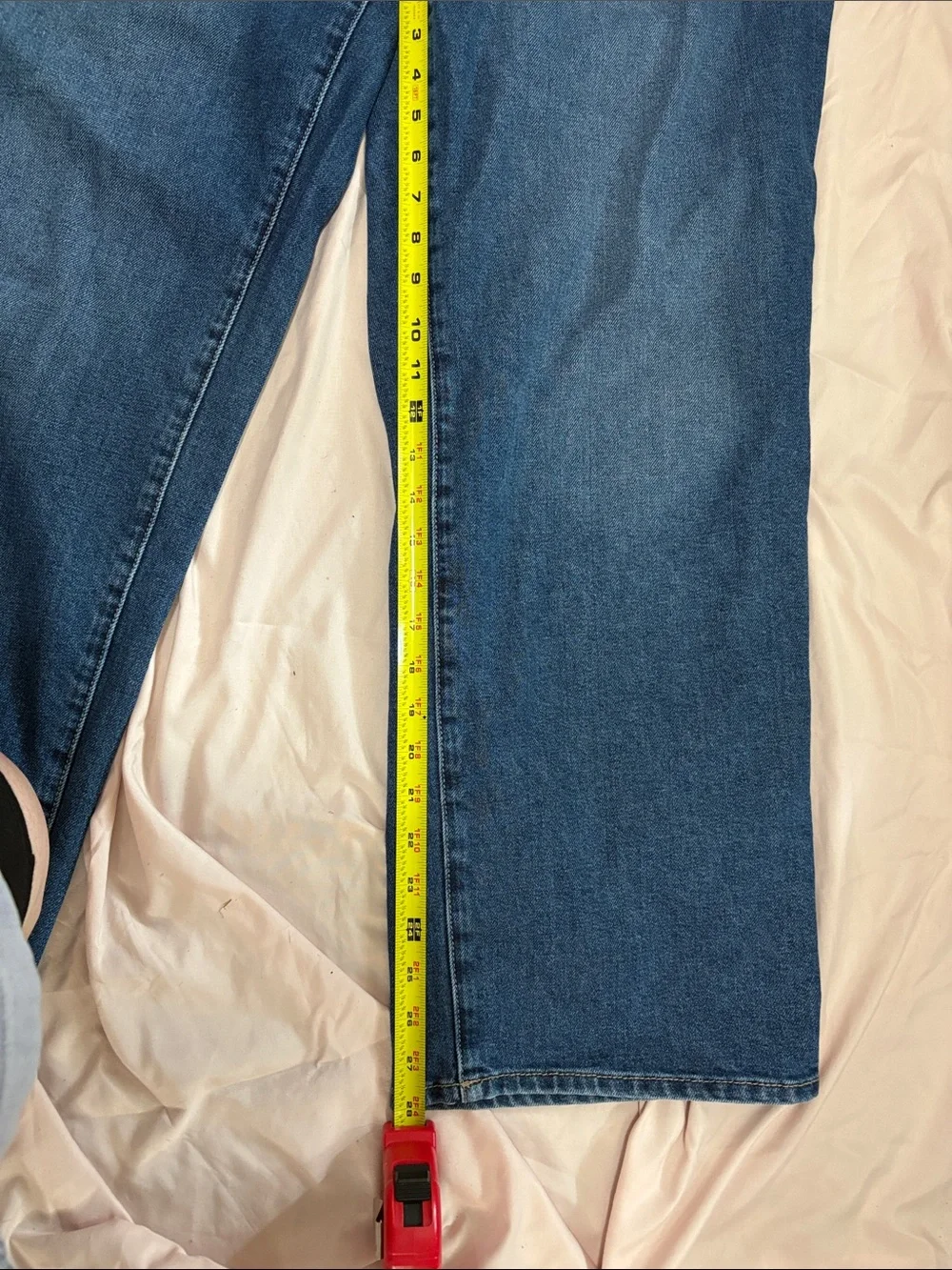 Seven7 Women's Straight Leg Jeans in Dark Blue Denim